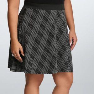 Torrid Plaid Double Knit Skater Skirt